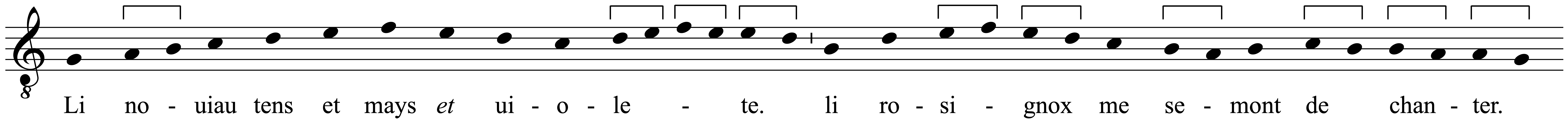 Work musical notation